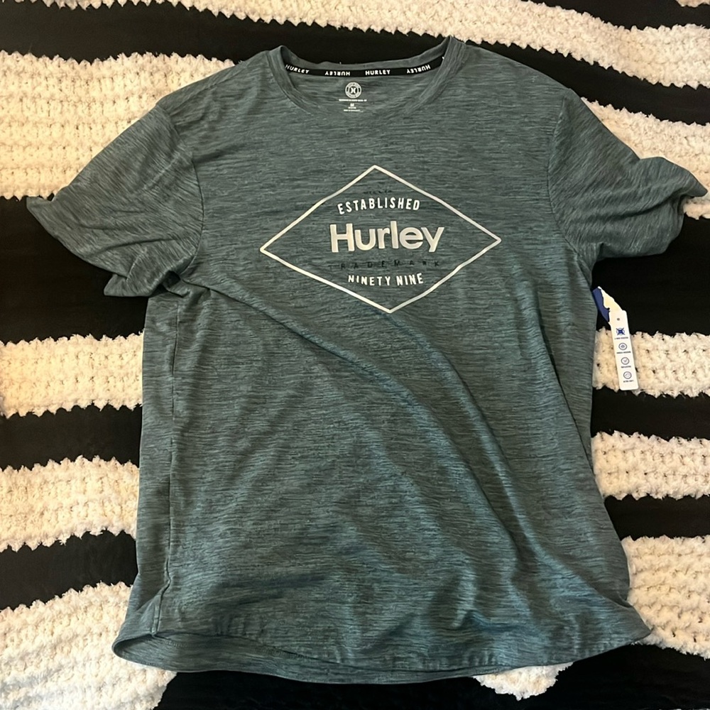 Medium Green/White Hurley Men’s Shirt